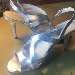 New 9 West silver Angelinao shoes. 8M